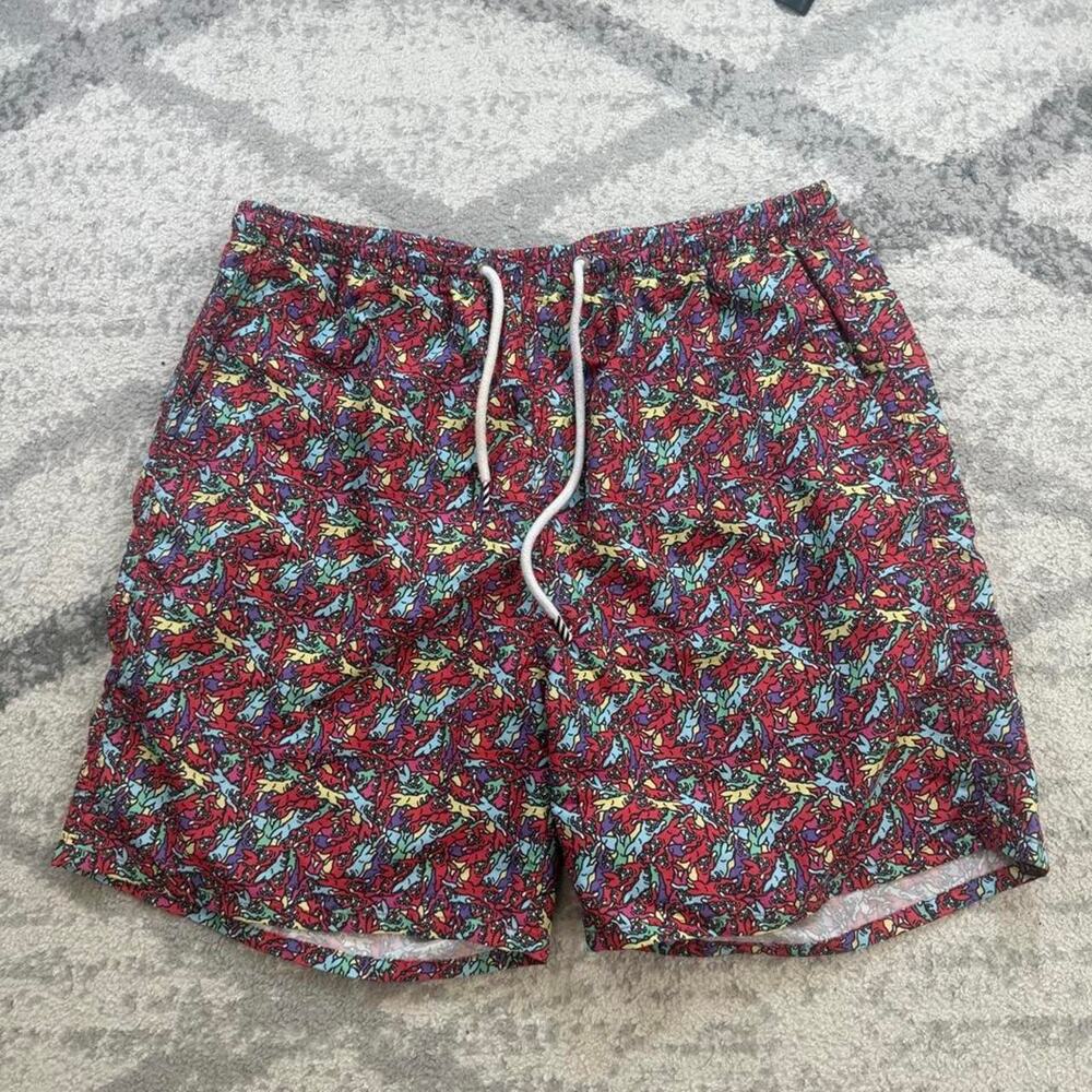 Ice cream swim trunks size large. AOP graphic